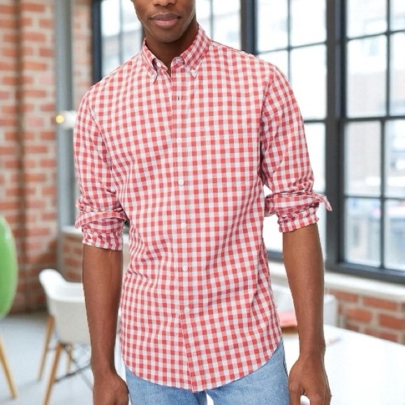 J. Crew Gingham Untucked Button Down - Picture 1 of 6